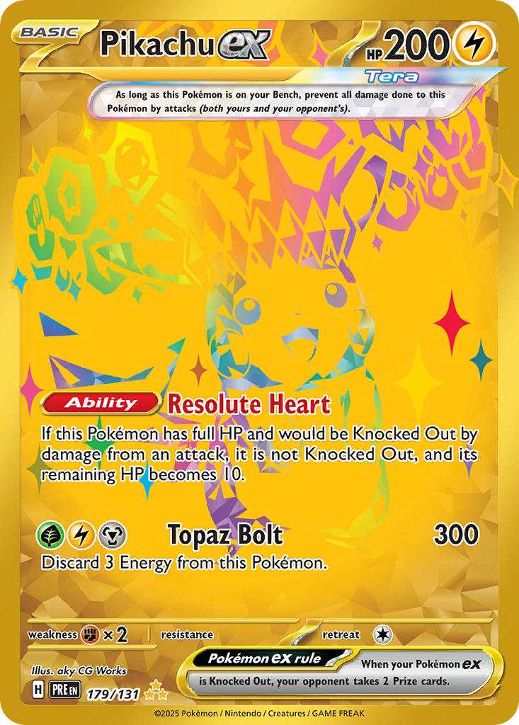 179/131  Pikachu ex - 179/131
