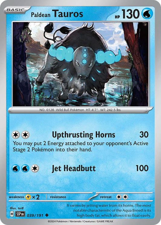 039/191  Paldean Tauros - 039/191