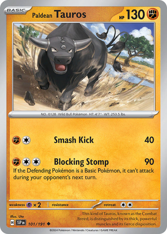 101/191  Paldean Tauros - 101/191
