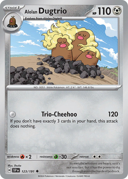 123/191  Alolan Dugtrio - 123/191