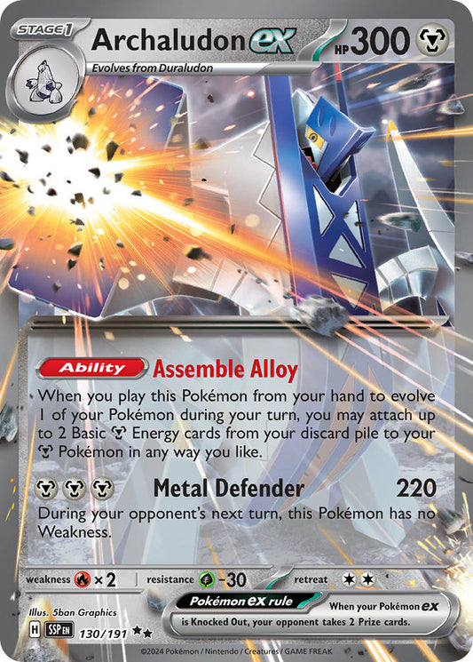 130/191  Archaludon ex - 130/191
