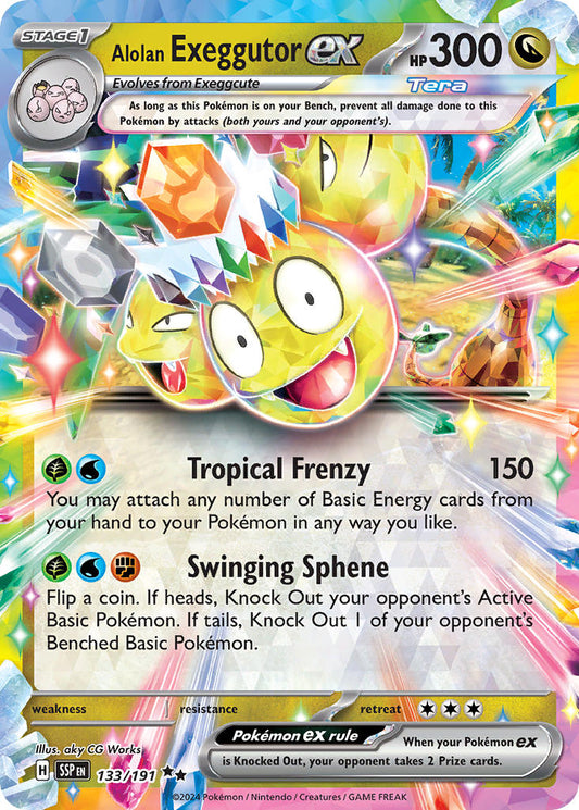 133/191  Alolan Exeggutor ex - 133/191