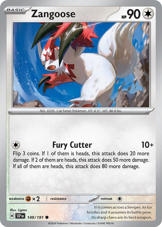 149/191  Zangoose
