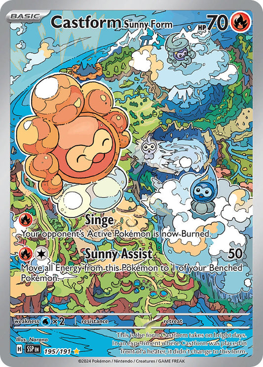 195/191  Castform Sunny Form - 195/191