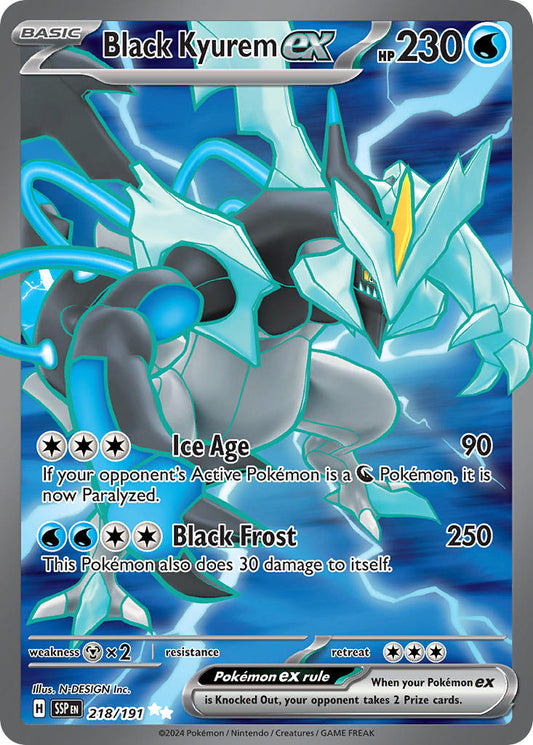 218/191  Black Kyurem ex - 218/191