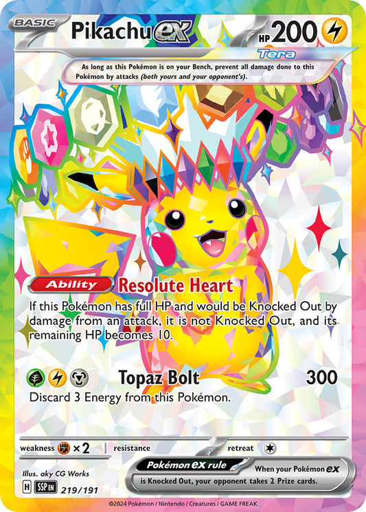 219/191  Pikachu ex - 219/191