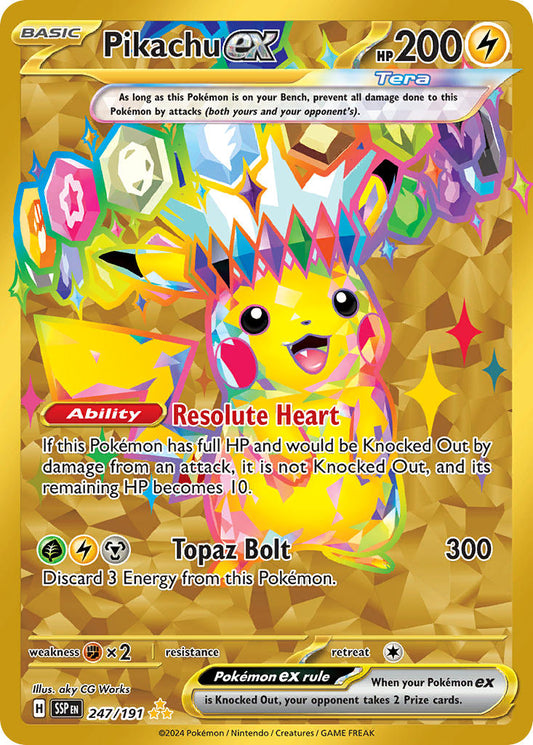 247/191  Pikachu ex - 247/191