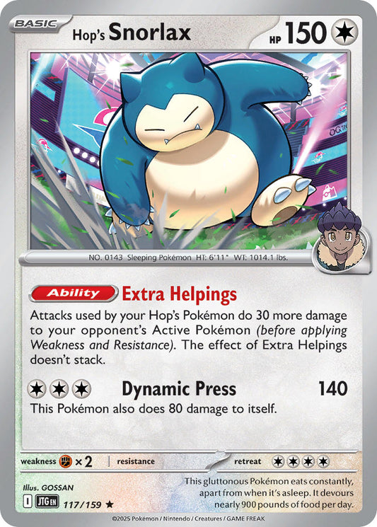117/159  Hop's Snorlax
