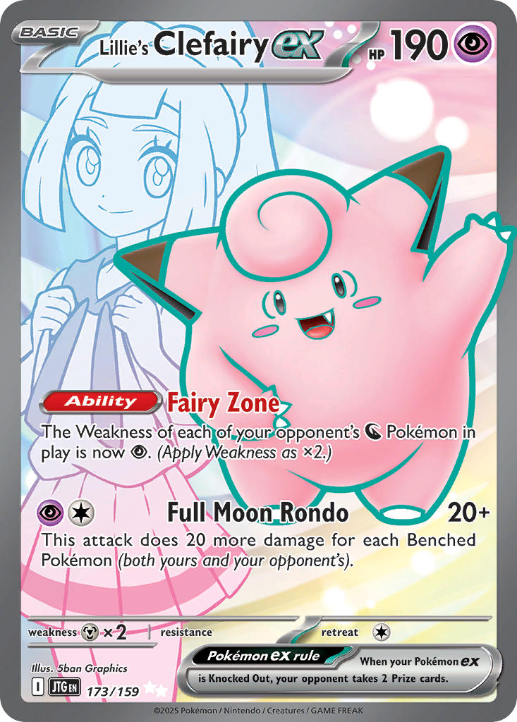 173/159  Lillie's Clefairy ex - 173/159
