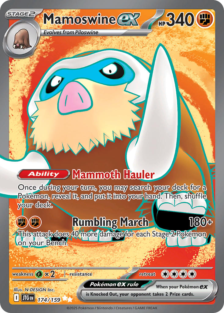 174/159  Mamoswine ex - 174/159