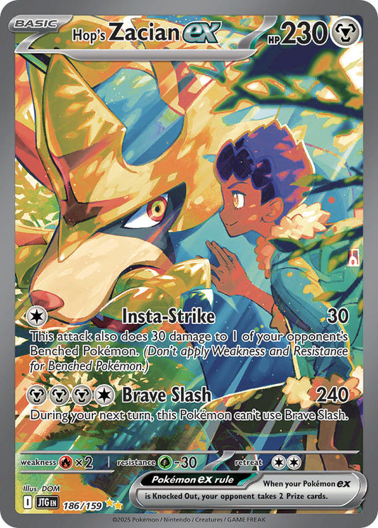 186/159  Hop's Zacian ex - 186/159