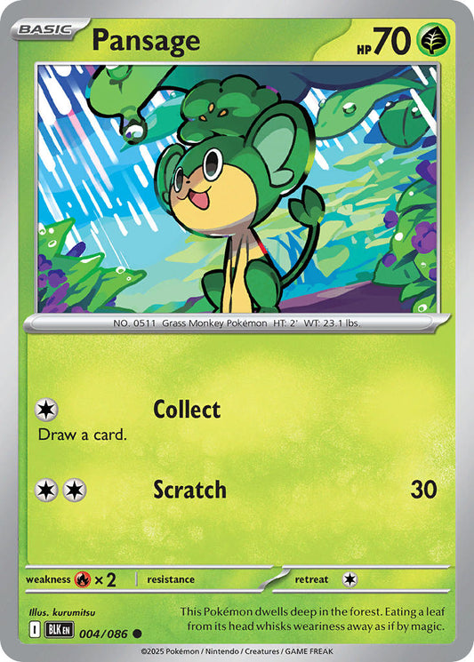 004/086  Pansage (Poke Ball Pattern)