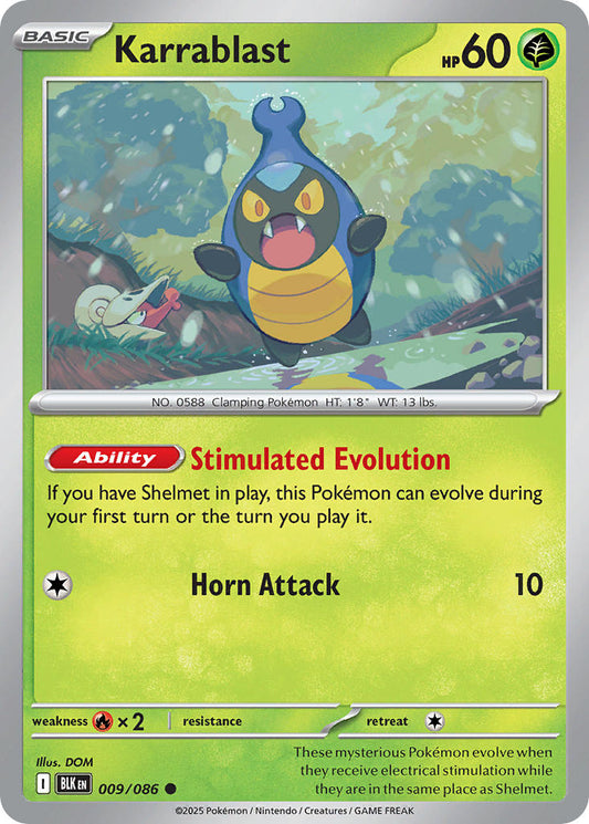 009/086  Karrablast (Poke Ball Pattern)