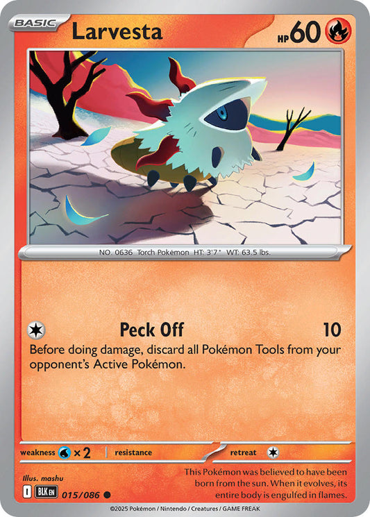 015/086  Larvesta (Poke Ball Pattern)