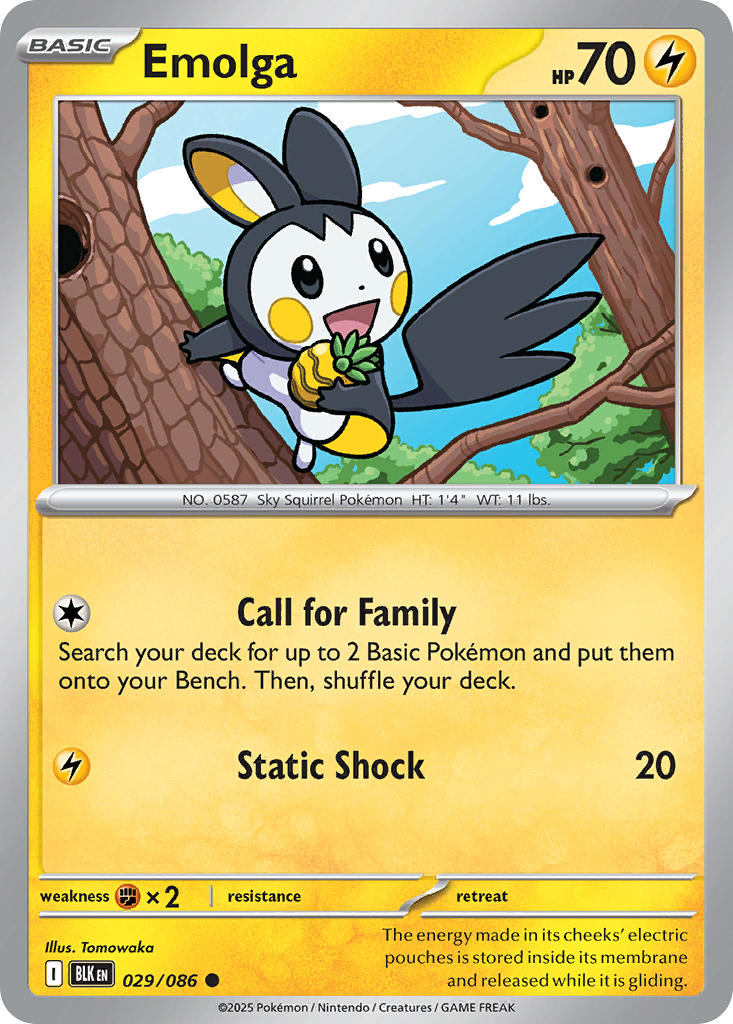 029/086  Emolga (Poke Ball Pattern)