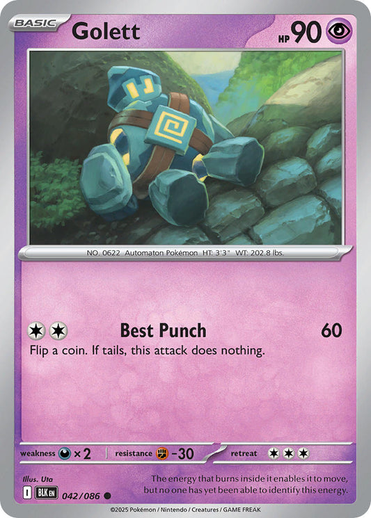 042/086  Golett (Poke Ball Pattern)