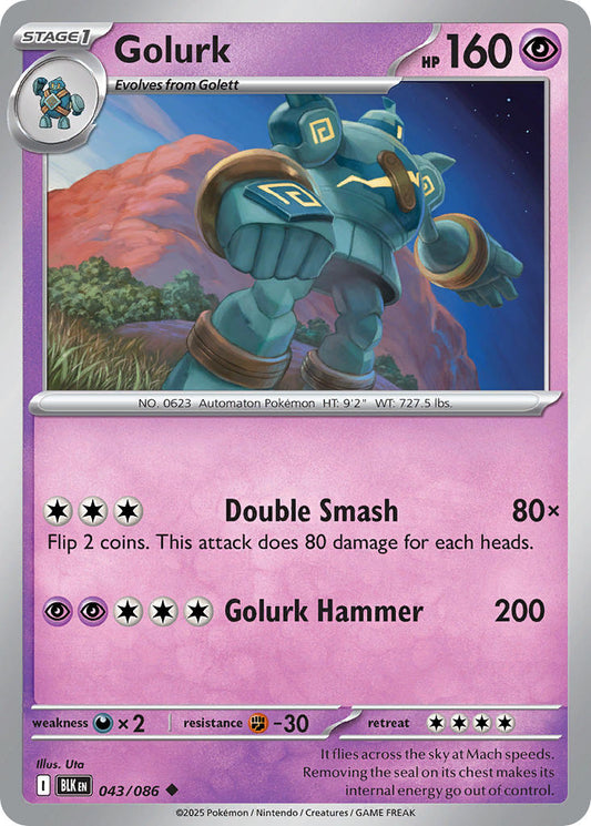 043/086  Golurk (Master Ball Pattern)