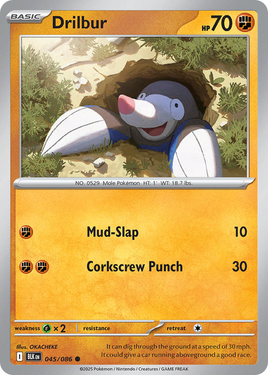 045/086  Drilbur (Poke Ball Pattern)