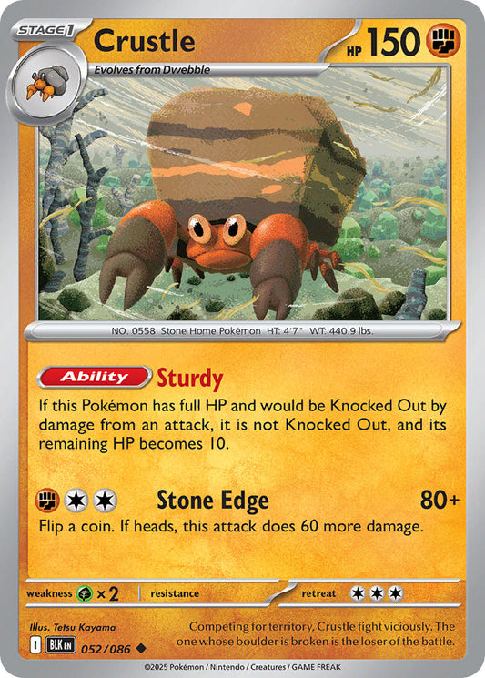 052/086  Crustle (Poke Ball Pattern)
