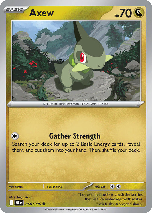 068/086  Axew (Master Ball Pattern)
