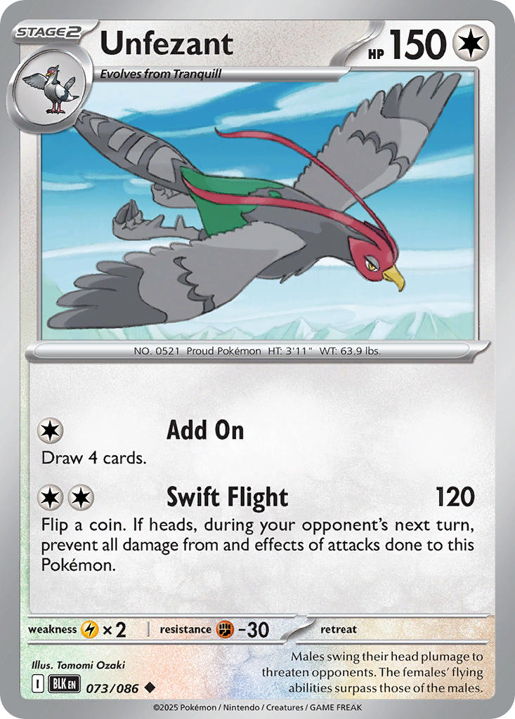 073/086  Unfezant (Poke Ball Pattern)
