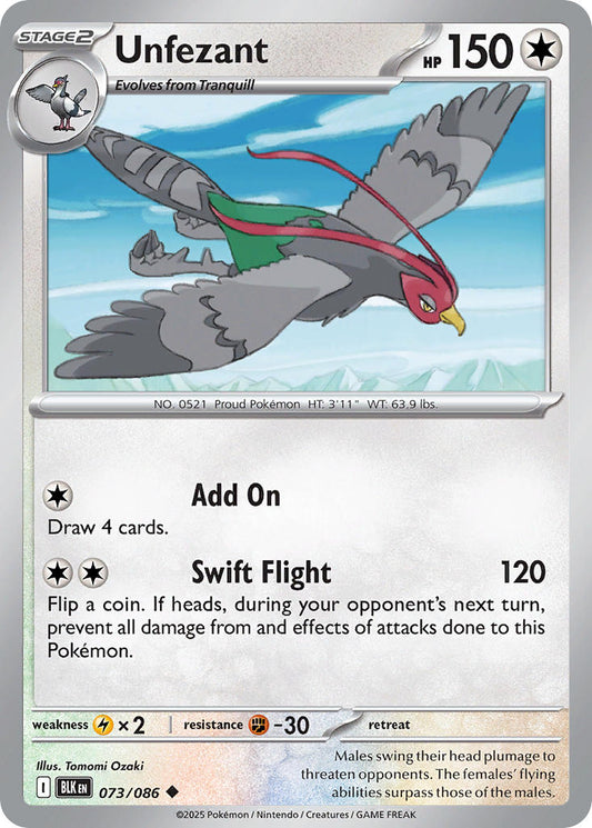 073/086  Unfezant (Poke Ball Pattern)