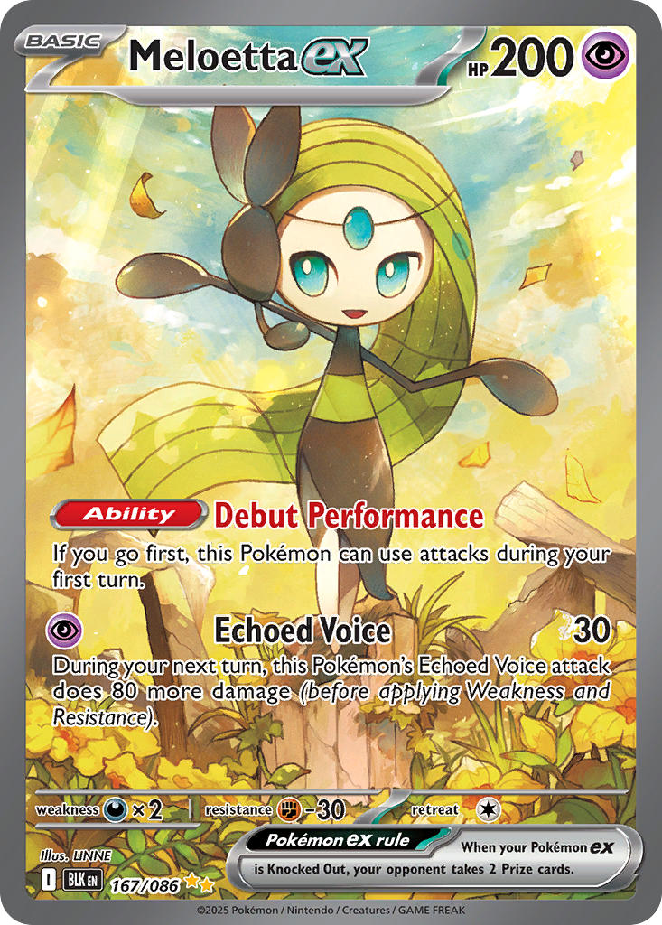 167/086  Meloetta ex - 167/086